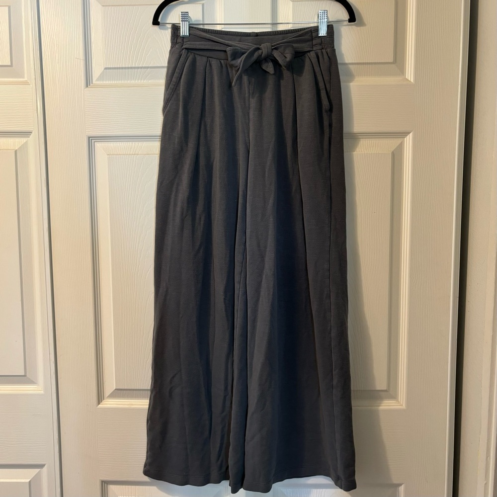 Anthropologie Gray Wide Leg Pants